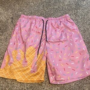 Ice Cream Sprinkle Men's Swim Shorts